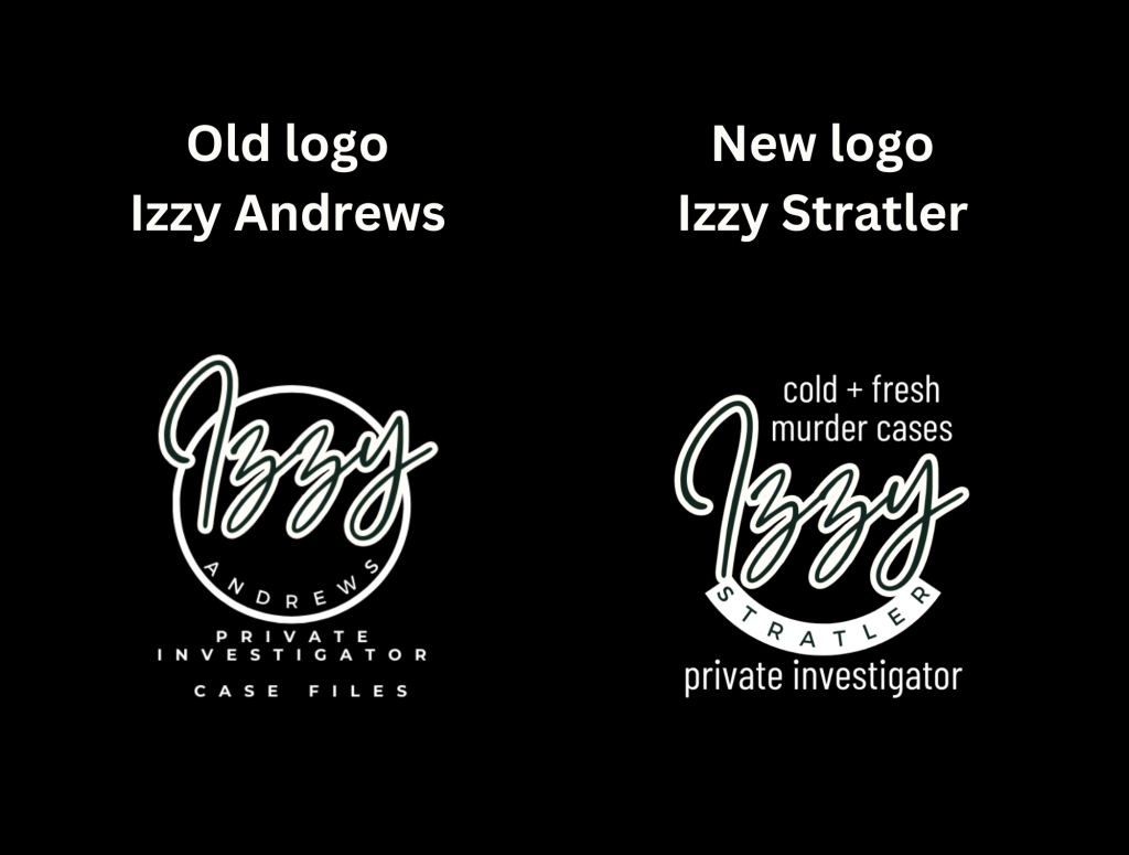 Comparison logos for Izzy Andrews vs Izzy Stratler